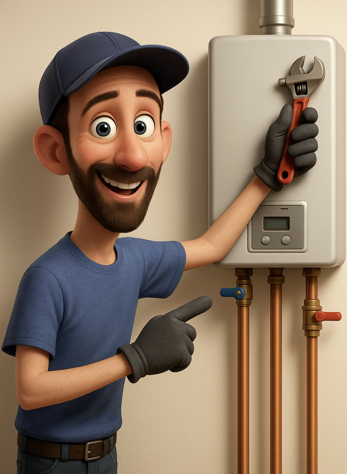 Tankless water heater installation